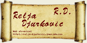 Relja Đurković vizit kartica